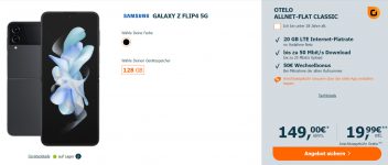 Samsung Galaxy Z Flip G + otelo Allnet Flat Classic GB