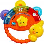 VTech Baby Musikspaß Tamburin Elektronisches Spielzeug mit Musik und Geräuscheffekten