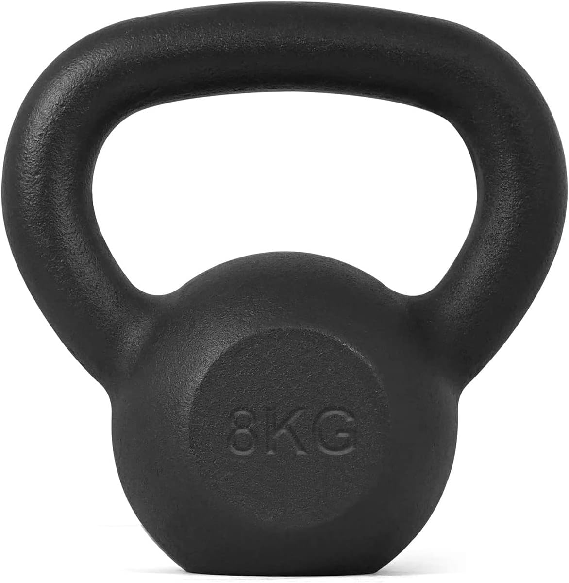 Kettlebell - Neopreen coating - Draagbaar - Zwart