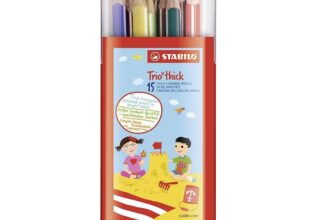 STABILO Trio dick 15er Box Dreikant-Buntstifte in verschiedenen Farben