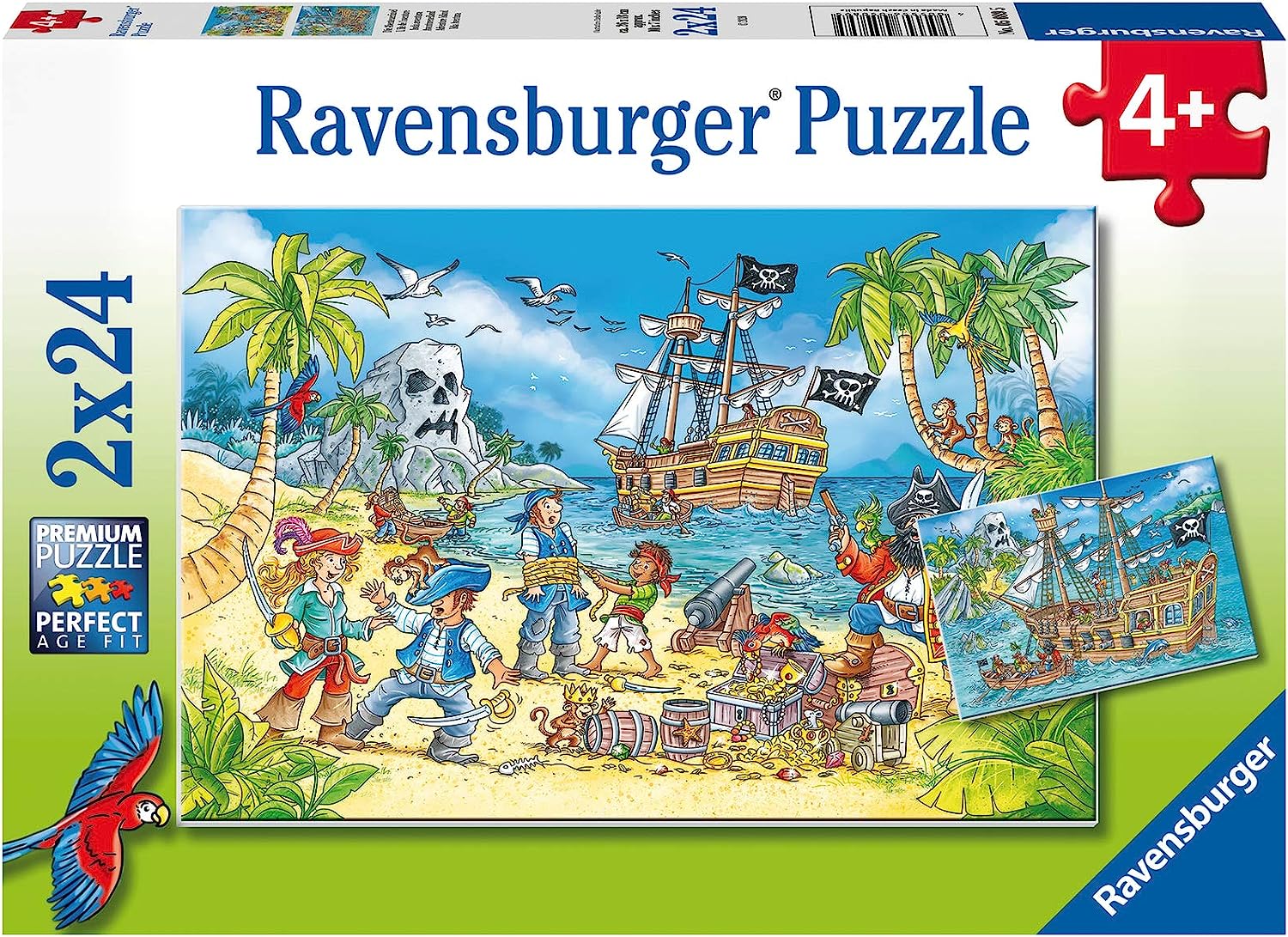 Ravensburger Kinderpuzzle – 05089 Die Abenteuerinsel – mit 2×24 Teilen für 5,00 € inkl. Prime-Versand (statt 8,95 €)