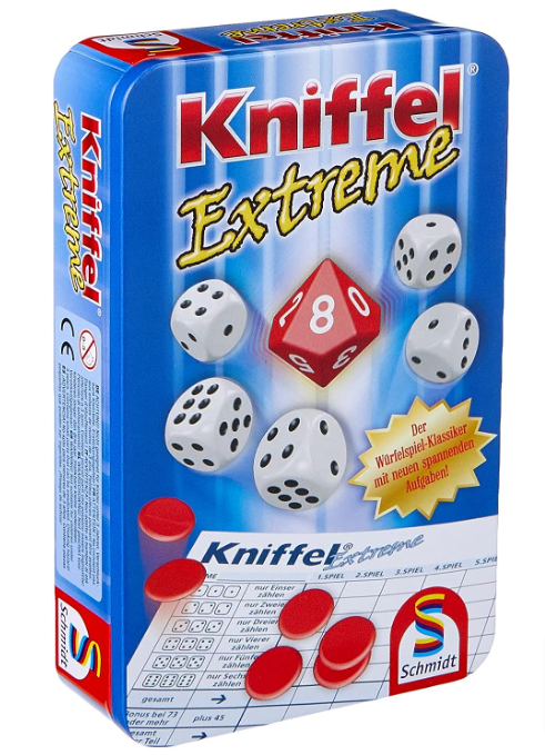 Schmidt Spiele Kniffel Extreme Bring Mich Mit Spiel In Metalldose Amazon De Spielzeug
