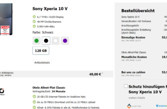 Sony Xperia V + otelo Allnet Flat Classic mit GB LTE