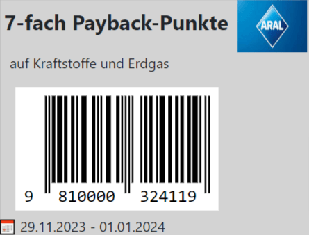 Aral 7-fach Payback-Punkte auf Kraftstoffe und Erdgas3 Aral 7-Fach Payback-Punkte Auf Kraftstoffe Und Erdgas3