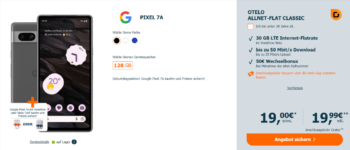 Google Pixel a + Google Pixel Buds A Series oder Google Nest Audio + otelo Allnet Flat Classic GB LTE