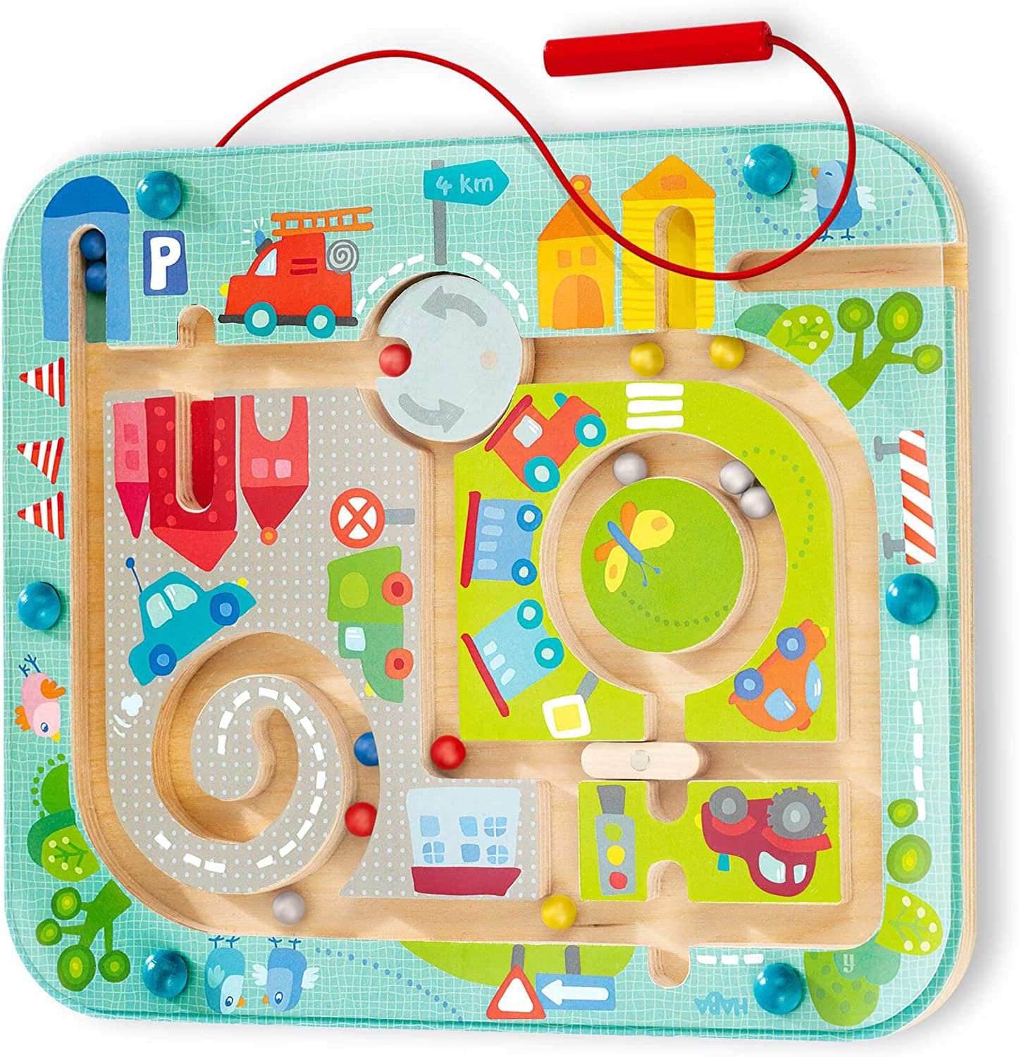 Haba Magnetspiel Stadtlabyrinth Pädagogisches Holzspielzeug Für Kinder Ab Jahren