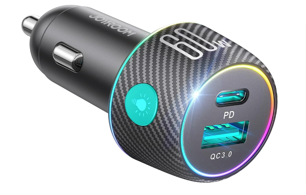 JOYROOM 72W Auto Ladegerät - Einziehbar USB C, 3-in-1 Schnellladen