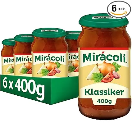 MIRÁCOLI Pasta Sauce Klassiker 6er Pack (6 x 400 g) ab 8,59 € inkl. Prime-Versand