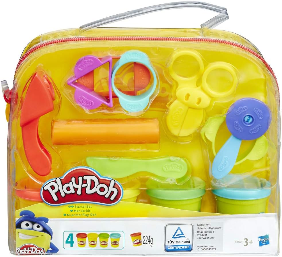 Play-Doh Starter Set mit 9 Werkzeugen und 4 Dosen Knete – Kreativset für unterwegs für 12,62 € inkl. Versand