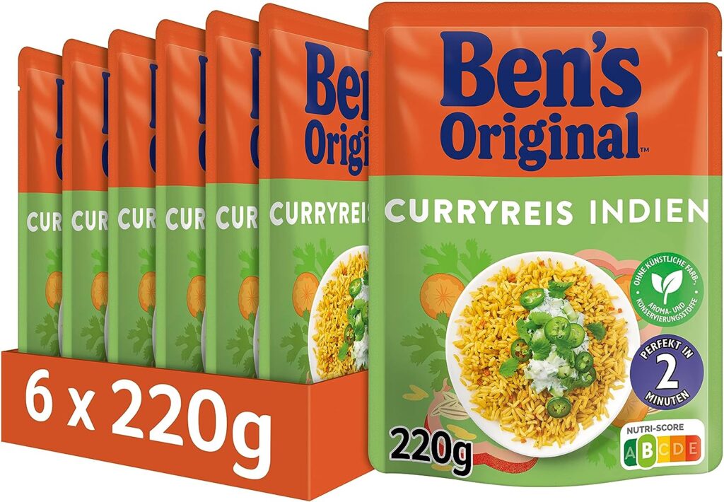 Ben's Original Express Reis Curryreis Indien