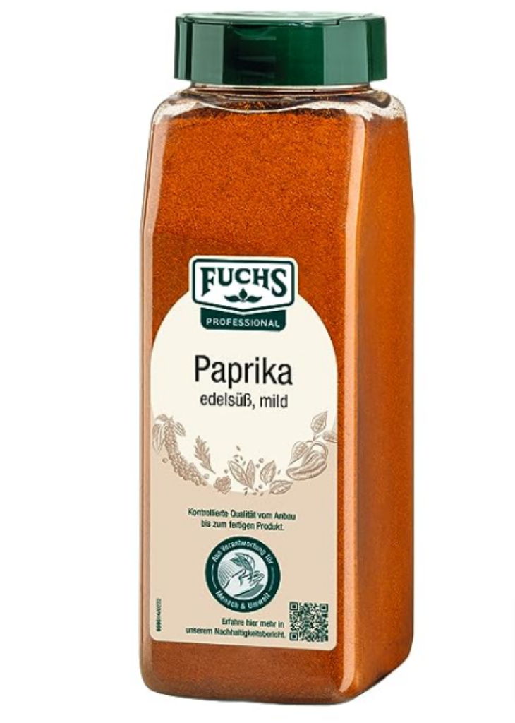 Fuchs Professional Paprika EdelsÃ¼ÃŸ G Amazon De Lebensmittel GetrÃ¤nke