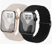 Geflochtenes Armband Kompatibel mit Apple Watch Pack Geflochtenes Solo Loop Nylon Armband