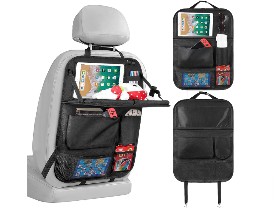 LUCMO Auto Rückenlehnenschutz, Autositz Organizer, Rücksitz Organizer mit  Tablet/Telefon Aufbewahrung für 14,39 € inkl. Prime Versand (statt 23,99 €)