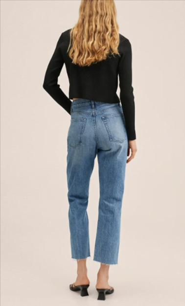 MANGO Jeans – Blau – Straight für 12,59 € inkl. Versand statt 29,99 €