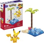 MEGA HDL MEGA Pokémon Pikachus Strandtag Bauset mit kompatiblen Bausteinen Konstruktionsspielzeug