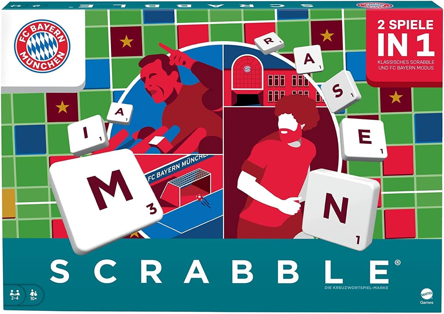 Mattel Games Hck Scrabble Fc Bayern MÃ¼nchen Bundesliga Edition