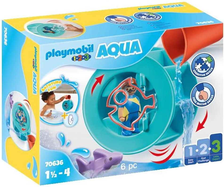 Playmobil .. Aqua Wasserwirbelrad Mit Babyhai