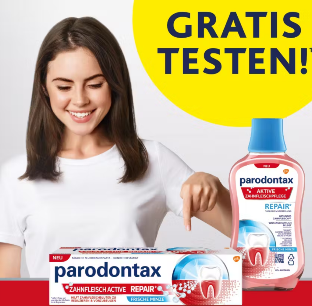 Parodontax Active Gum Repair Gratis Testen
