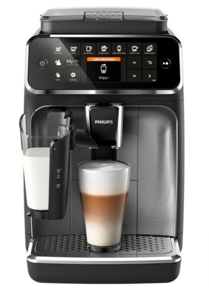 Philips Kaffeevollautomat Series Ep Lattego Silber Mattschwarz