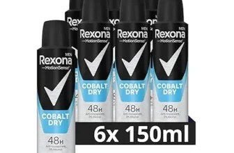 Rexona Men MotionSense Deodorant Spray Cobalt Dry 6er Pack (6 x 150 ml) ab 10,77 € inkl. Prime-Versand