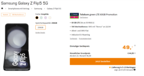 Samsung Galaxy Z Flip G + freenet Telekom green LTE GB