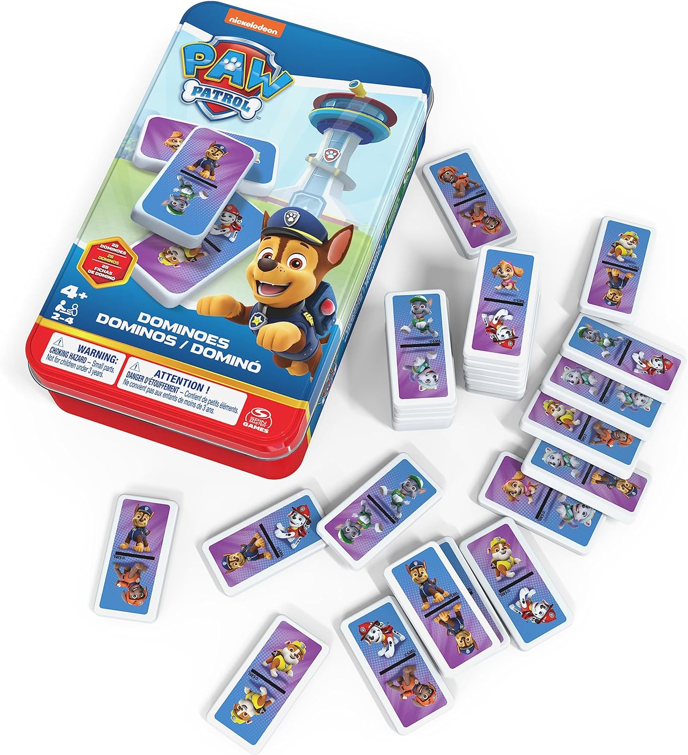 Spin Master Games PAW Patrol Domino der Spieleklassiker mit den Fellfreunden (für Spieler ab Jahren) Spin Master Games Paw Patrol Domino Der Spieleklassiker Mit Den Fellfreunden (Für Spieler Ab Jahren)