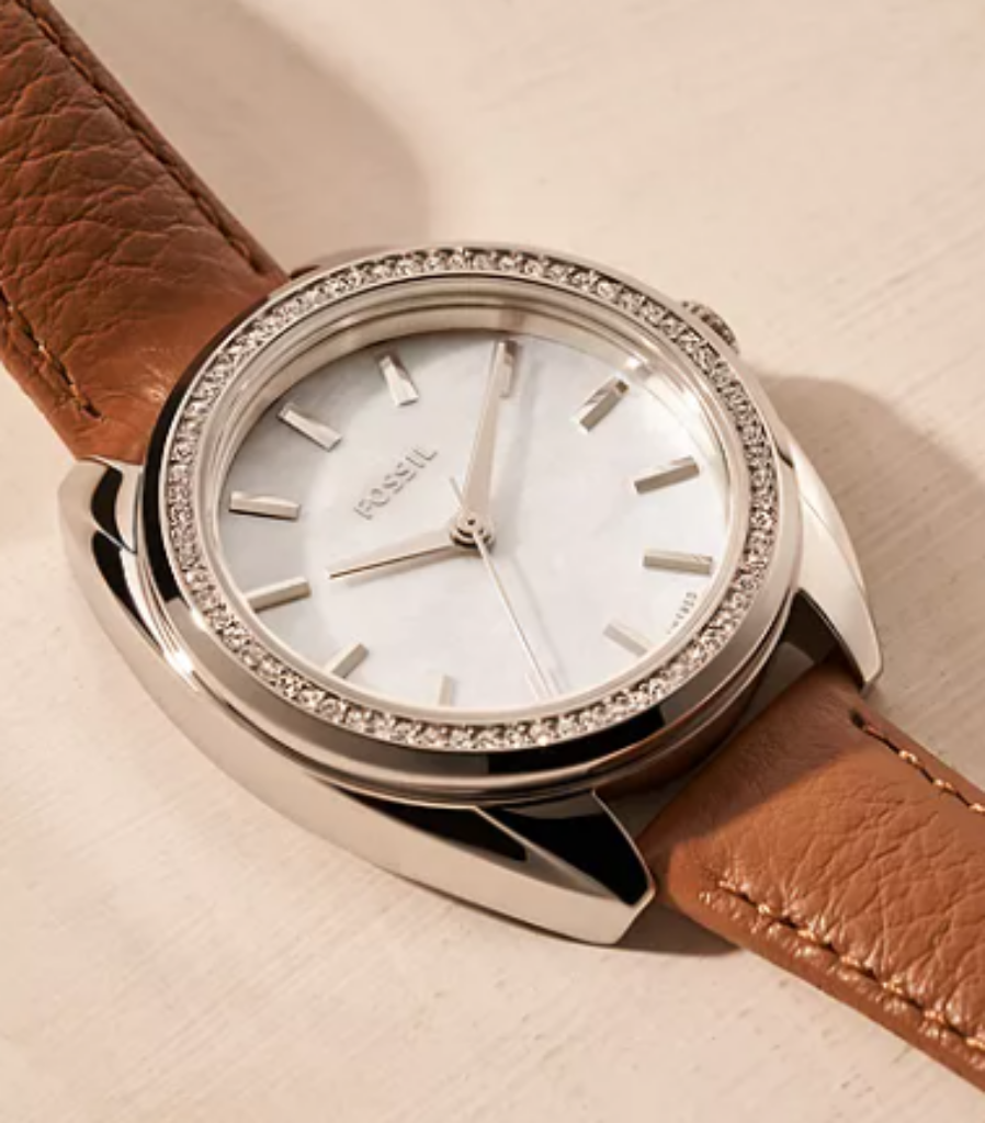 Uhr Vale Solarwerk Leder braun BQ Fossil Uhr Vale Solarwerk Leder Braun Bq Fossil