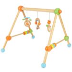 bieco Baby Holz Gym Spielbogen Baby Holz mit Figuren & Kugeln