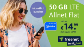o Allnet Flat mit GB LTE für € monatlich kündbar