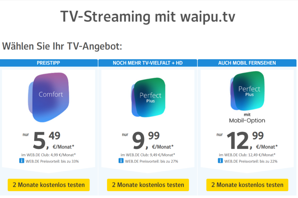 waipu.tv 2 Monate kostenlos testen Waipu.tv 2 Monate Kostenlos Testen