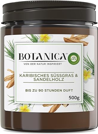 Botanica By Air Wick Große Duftkerze Xl Süßgras Und Sandelholz