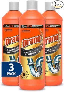 Drano Power Gel Rohrfrei Abflussreiniger 3er Pack Drano Power Gel Rohrfrei Abflussreiniger 3Er Pack