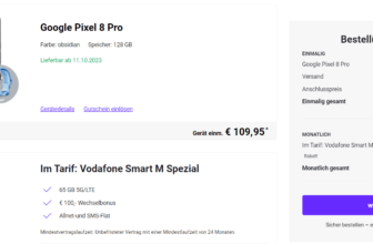 Google Pixel Pro + Google Pixel Watch + Vodafone Smart M Spezial GB G