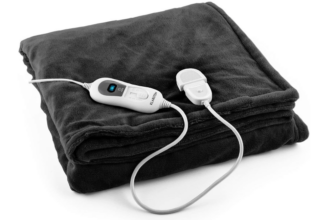 Klarstein XL Wärmedecke W Heizdecke mit Abschaltautomatik Kuscheldecke fürs Bett Sofa Camping Elektrische