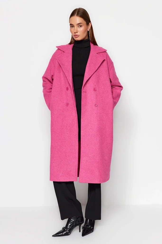 Trendyol Collection Basic Mantel In Rosa