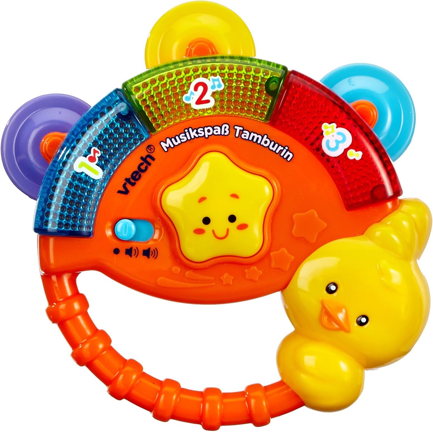 VTech Baby Musikspaß Tamburin Elektronisches Spielzeug mit Musik und Geräuscheffekten – Für Kinder von Monaten Vtech Baby Musikspaß Tamburin Elektronisches Spielzeug Mit Musik Und Geräuscheffekten – Für Kinder Von Monaten