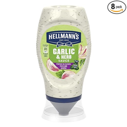 Hellmann's Garlic & Herb Sauce 8er Pack (8 x 250 ml) ab 11,32 € inkl