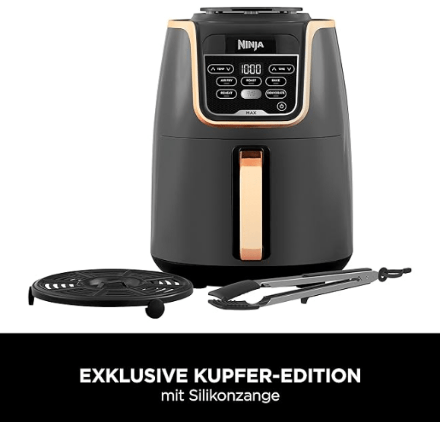 🔥Ninja Air Fryer MAX Heißluftfritteuse (AF150EUCP), 5,2L Airfryer für