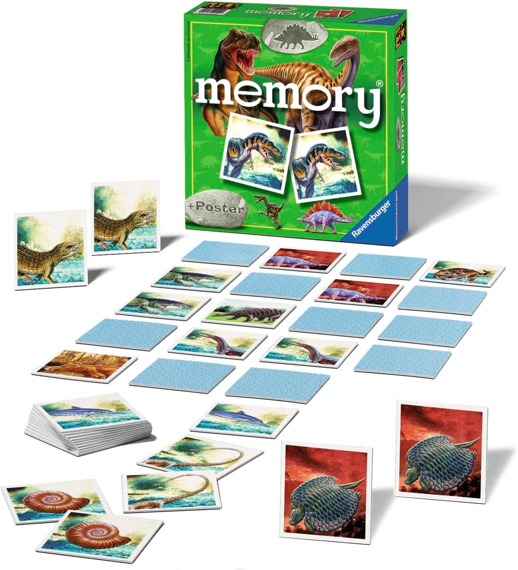 Ravensburger 22099 – Dino Memory (ab 4 Jahre) für 9,97 € inkl. Prime-Versand (statt 12,97 €)
