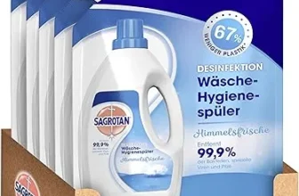Sagrotan Wäsche-Hygienespüler Himmelsfrische Nachfüller 🧼 5 x 1,2 l Reiniger ab 10,79 € inkl. Prime-Versand