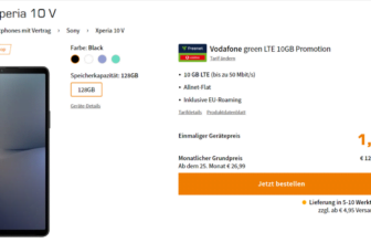Sony Xperia V + freenet Vodafone green LTE GB