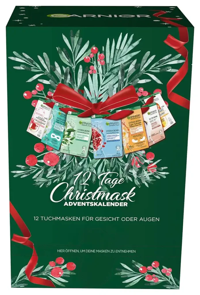 garnier tuchmasken set Adventskalender: Garnier Tuchmasken Set (12Er Pack) Für 13,96€ Inkl. Prime-Versand Statt 19,99€ 🌸