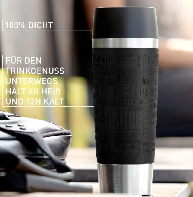 Emsa Travel Mug Classic Grande Thermobecher 500 ml Isolierbecher haelt 6h heiss 12h kalt auslaufsicher Quick Schnäppchen, Deals Und Rabattcodes Des Tages - Emsa Travel Mug Classic Grande Thermobecher 500 Ml
