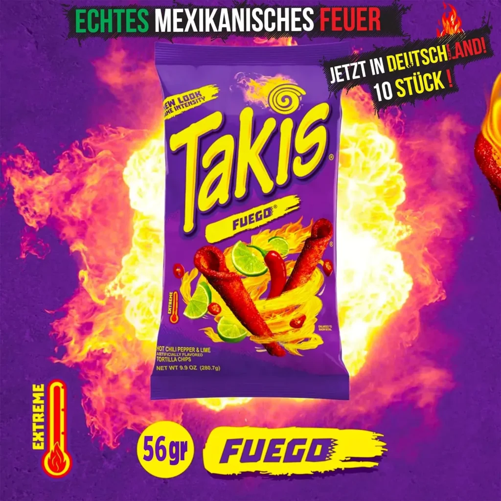 81iHiDPBP2L. SL1500 Takis Fuego Chips Box Für 14,99 € Inkl. Prime-Versand 🌶️