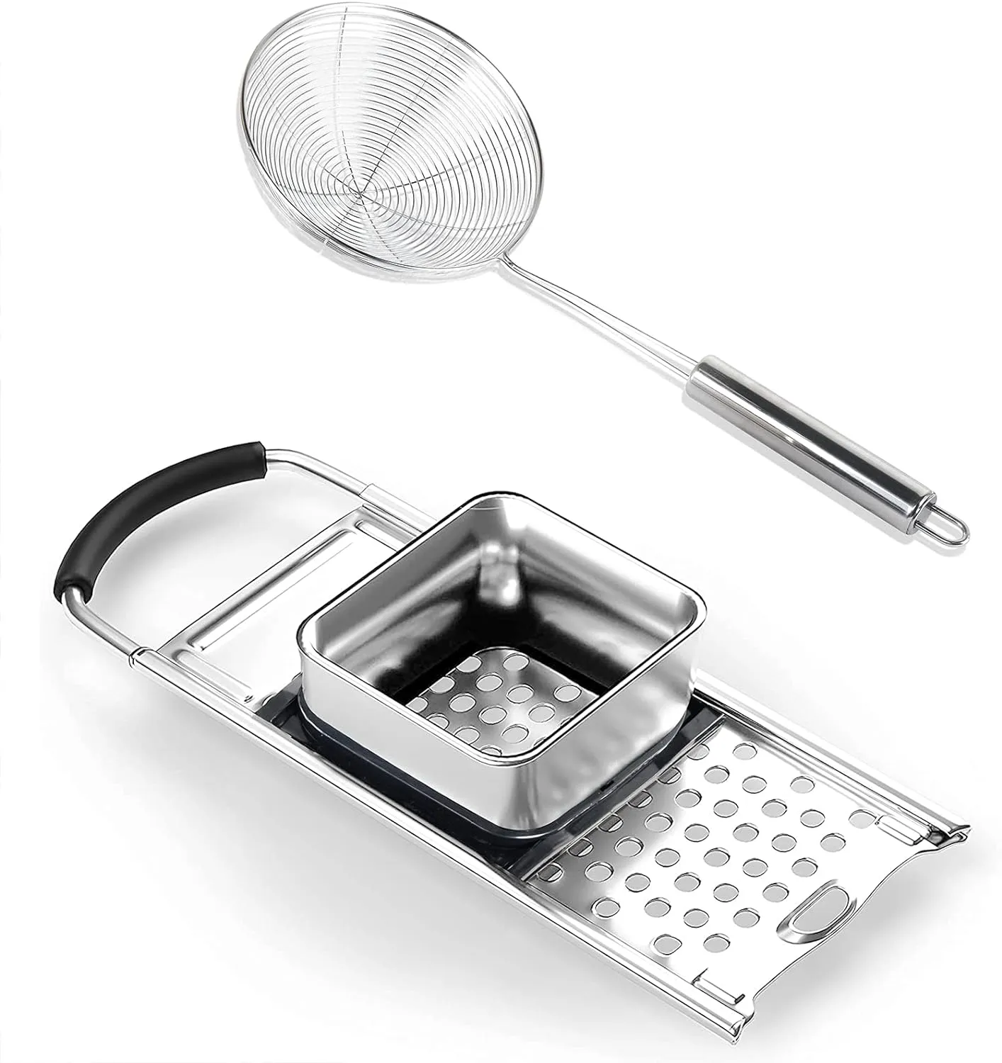 Bestdon Spätzlehobel Edelstahl (Spätzlereibe mit Schaumlöffel) für 15,99 € inkl. Prime-Versand (statt 23,99 €)