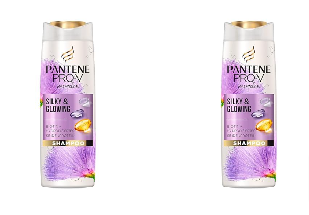 Pantene Pro-V Miracles Silky & Glowing Shampoo, 250 ml (Packung mit 2 ...
