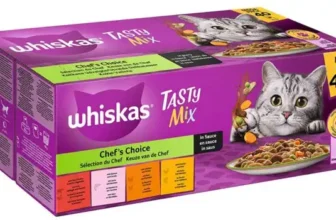 Whiskas 1+ Katzenfutter Tasty Mix Chef´s Choice in Sauce, 40x85g ab 9,51 € inkl. Prime-Versand (statt 17€)