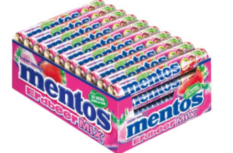 Mentos Dragees Erdbeere-Mix (40 Rollen) ab 15,99 € inkl. Prime-Versand