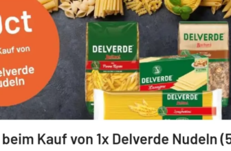 0,60€ Cashback beim Kauf von 1x Delverde Nudeln (500 Gramm) [0,39 € Smhaggel + Netto MD]