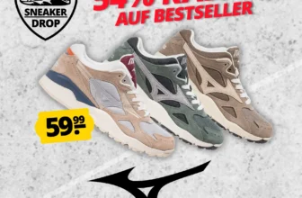 Mizuno SKY Medal Unisex Sneaker (3 Farben, Gr. 36,5 bis 46) + Füllartikel ab 55,78 € inkl. Versand